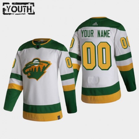 Minnesota Wild Dresy Personalizované 2020-21 Reverse Retro Authentic - Dětské